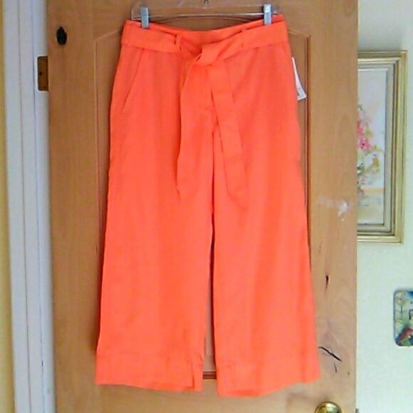NWT Lands' End Wide Leg Cropped Pants - Picture 1 of 9